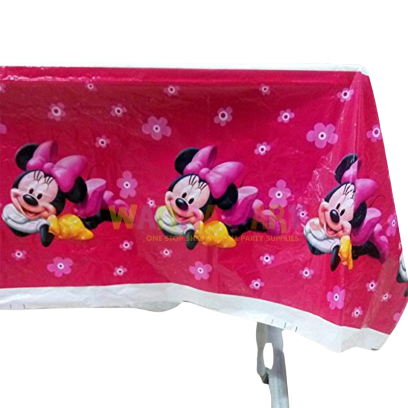 Minnie Mouse Plastic Table Cover - Disposable TABLEWARE Pretty UR Party Minnie Mouse Plastic Table Cover - Disposable TABLEWARE Pretty UR Party