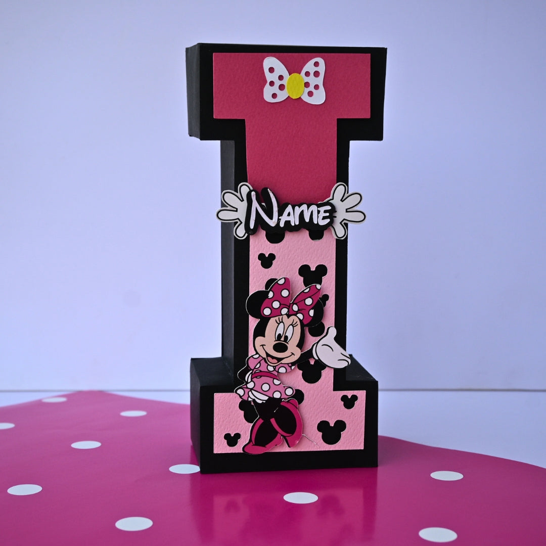 Minnie Mouse 3D Letter / Number HANDCRAFTED PRETTY UR PARTY
