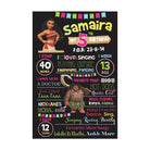 Moana Theme Chalkboard Poster PERSONALISED Pretty UR Party