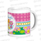 Personalised Flowers Mug RETURN GIFTS Pretty UR Party