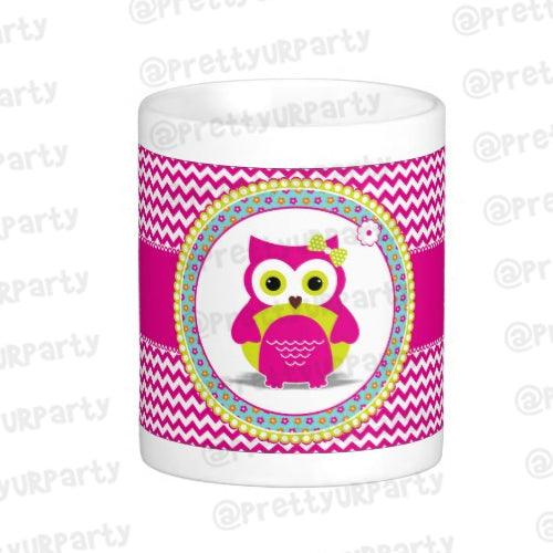 Personalised Girly Owl Mug RETURN GIFTS Pretty UR Party Default Title