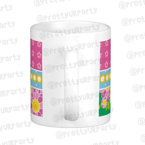 Personalised Flowers Mug RETURN GIFTS Pretty UR Party