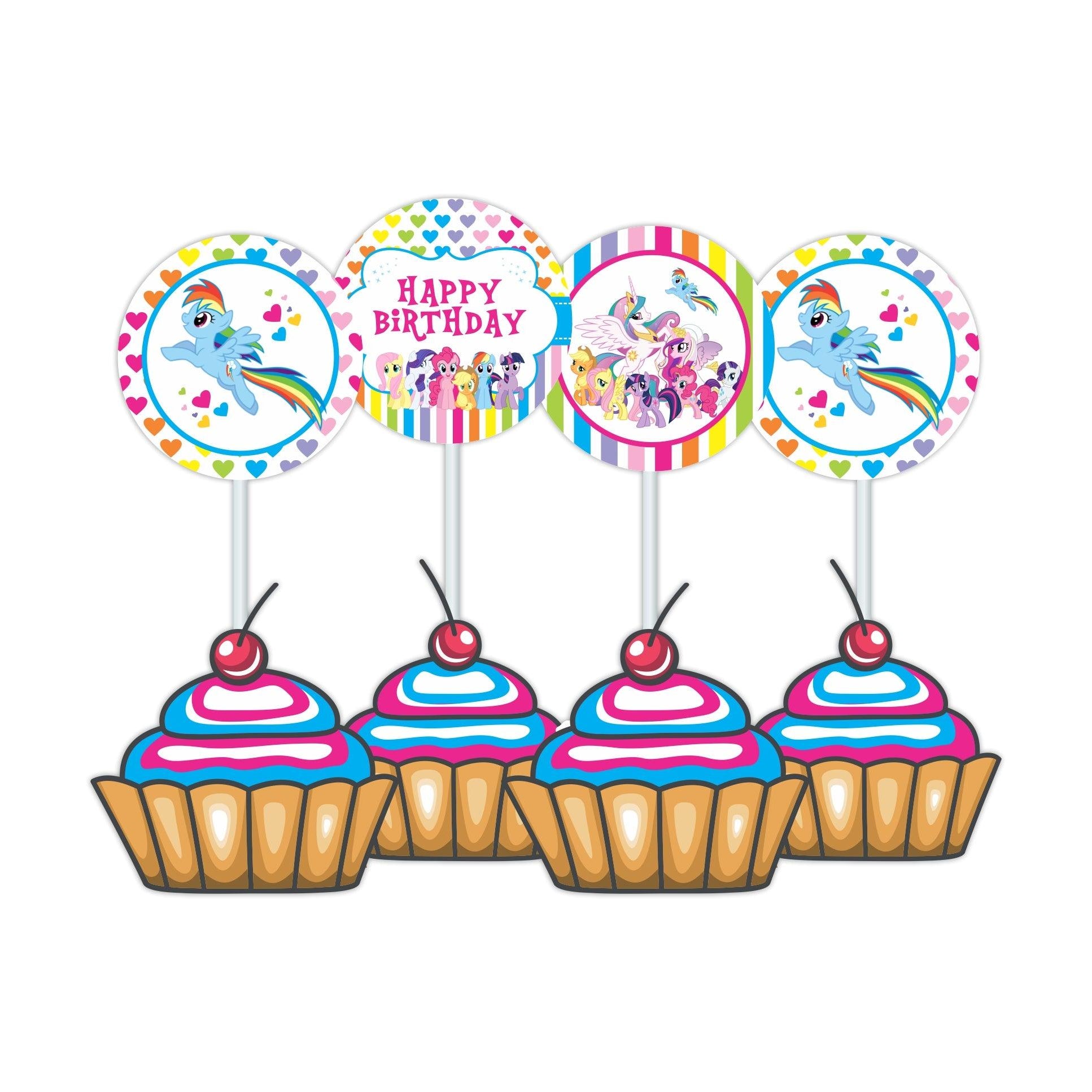 My Little Pony Cupcake / Food Toppers THEME PARTIES Pretty UR Party