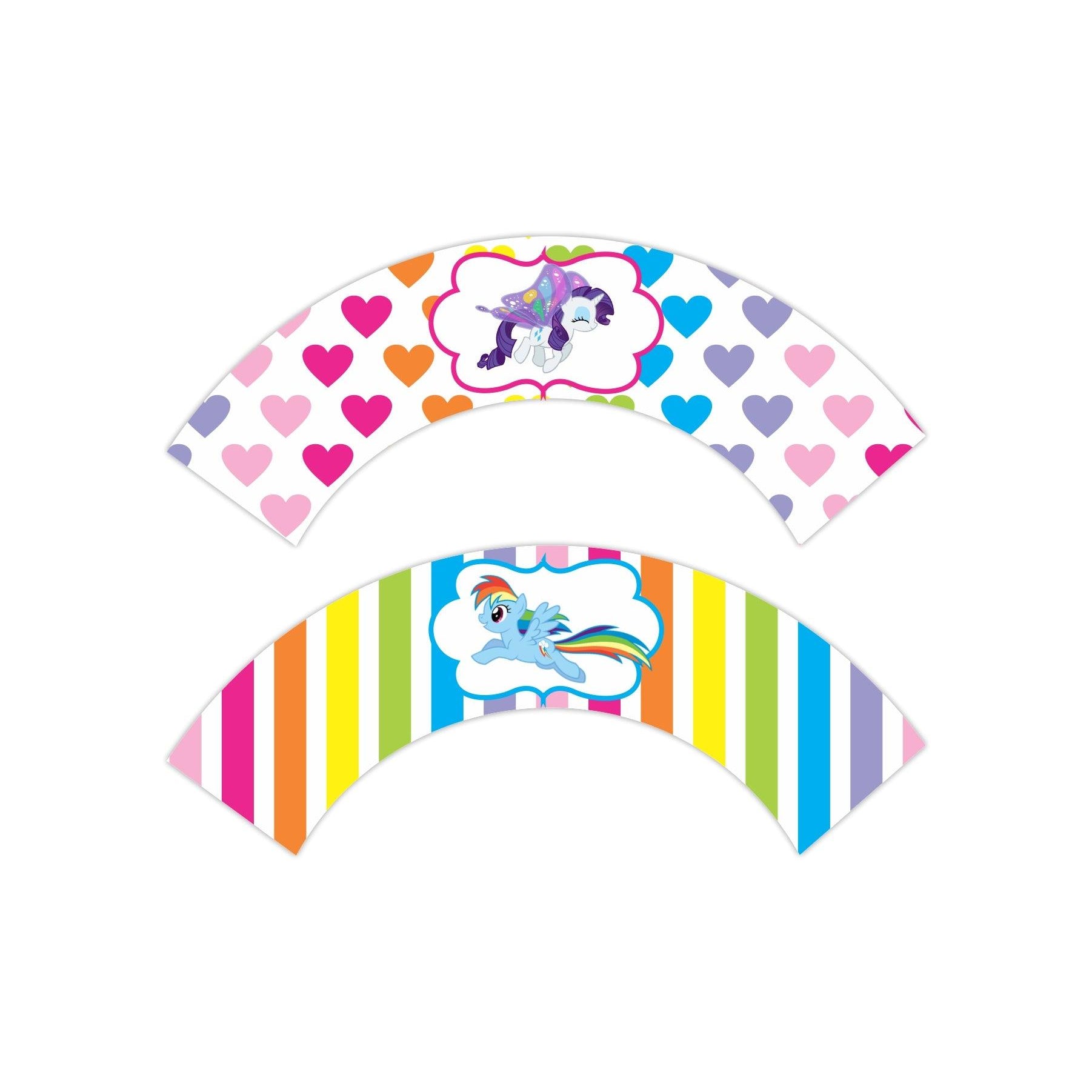 My Little Pony Cupcake Wrappers THEME PARTIES Pretty UR Party