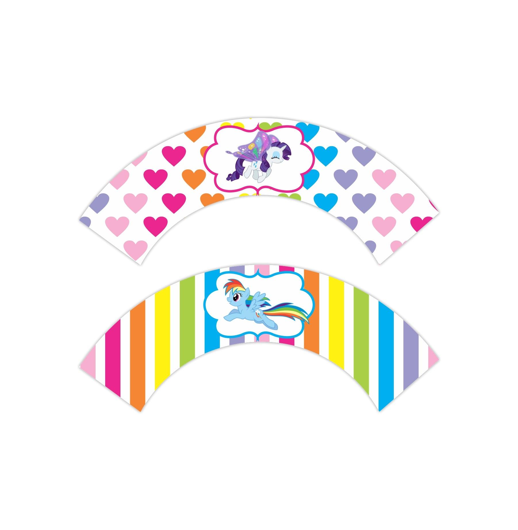 My Little Pony Cupcake Wrappers THEME PARTIES Pretty UR Party