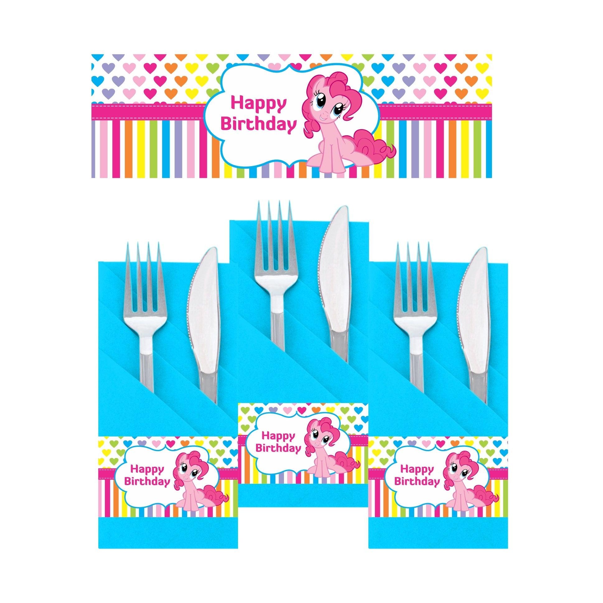 My Little Pony Napkin Rings THEME PARTIES Pretty UR Party