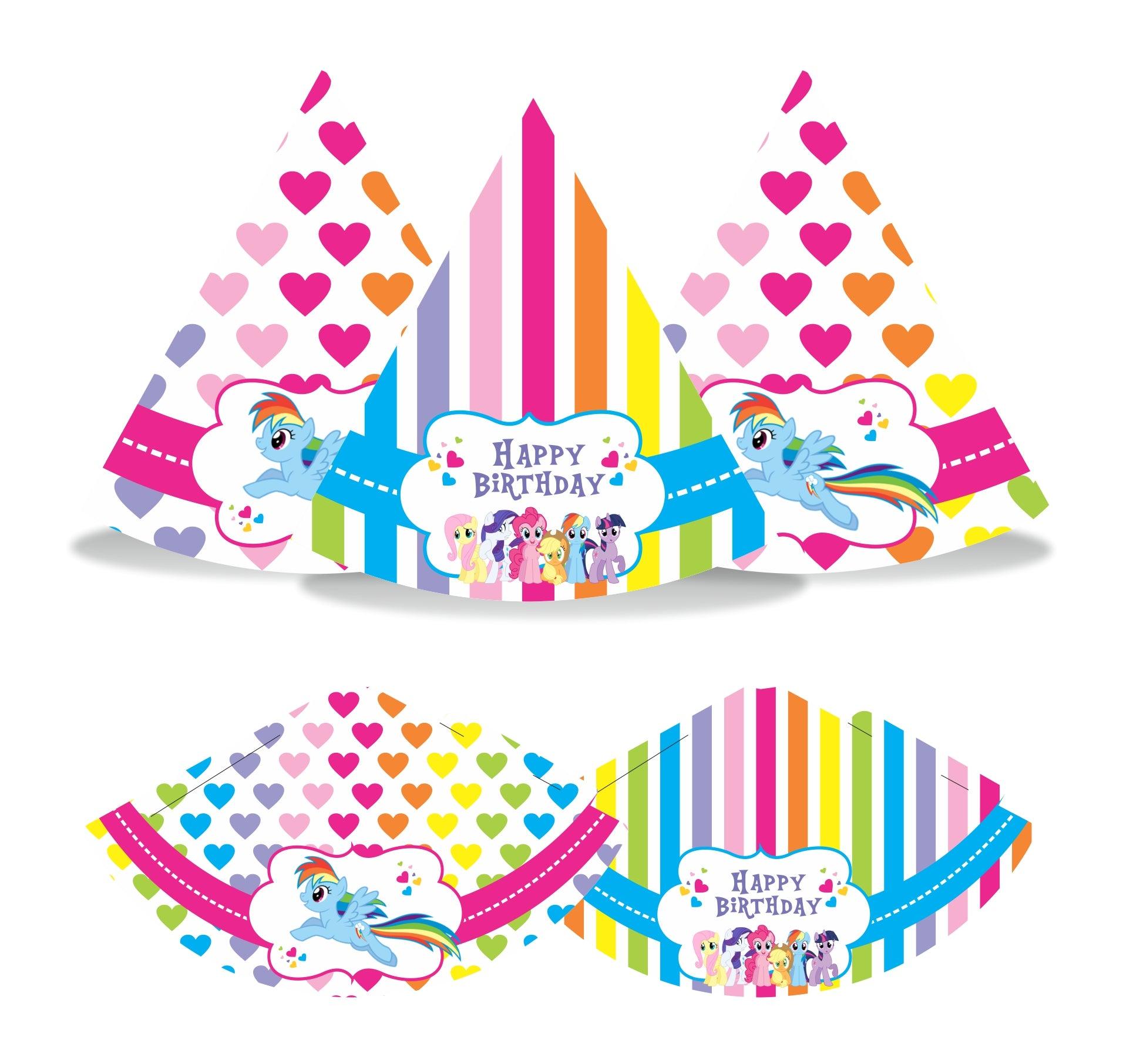 My Little Pony Hats - Pack of 10 THEME PARTIES Pretty UR Party