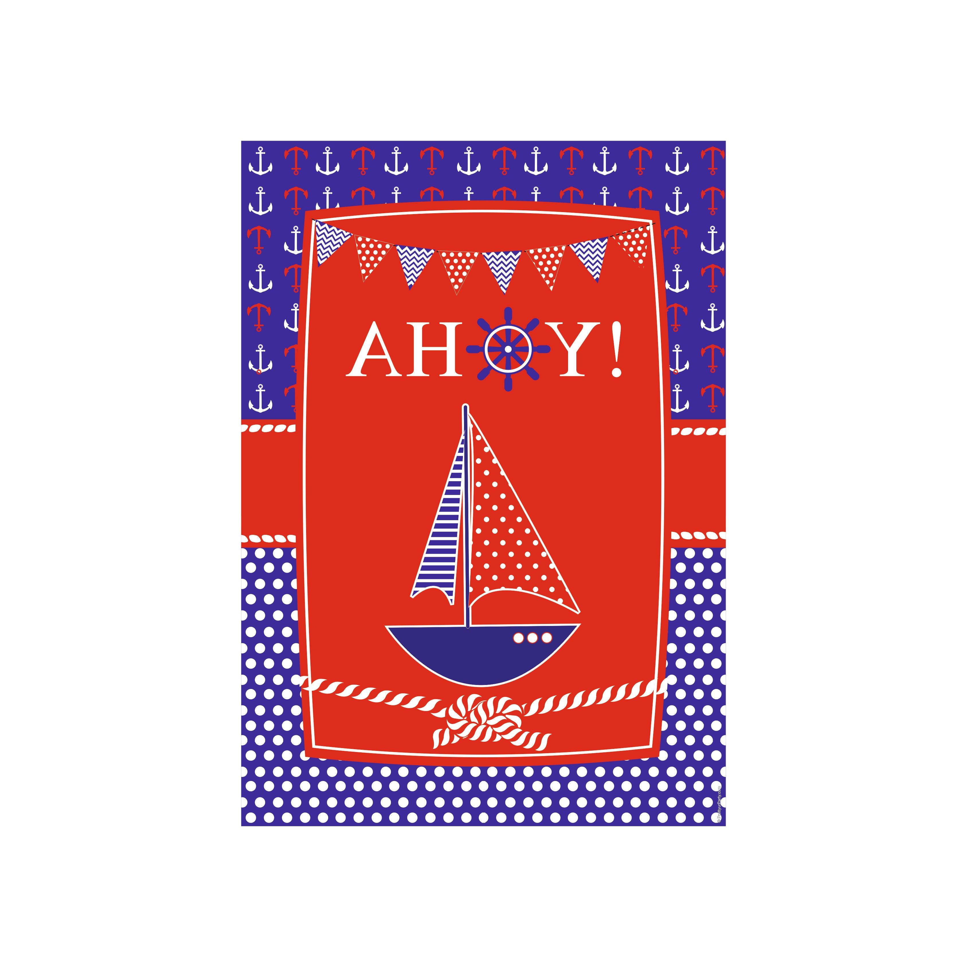 Nautical Party Decorations Kit - 80 pieces Combo Pack BIRTHDAYS Pretty UR Party