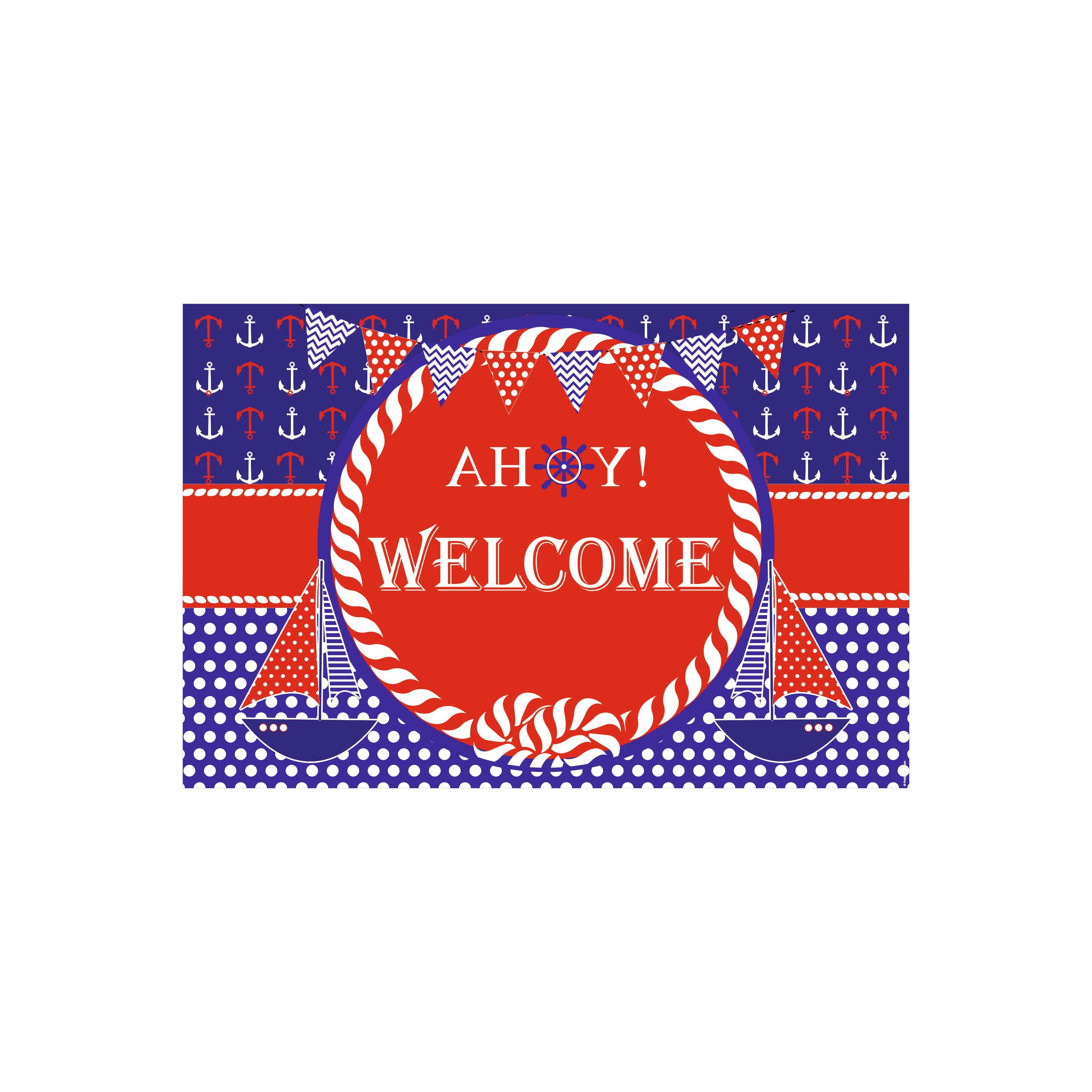 Nautical Party Decorations Kit - 80 pieces Combo Pack BIRTHDAYS Pretty UR Party