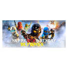 Personalized Ninjago Theme Banner - 13 x 30 inch ALL PARTY SUPPLIES Pretty UR Party