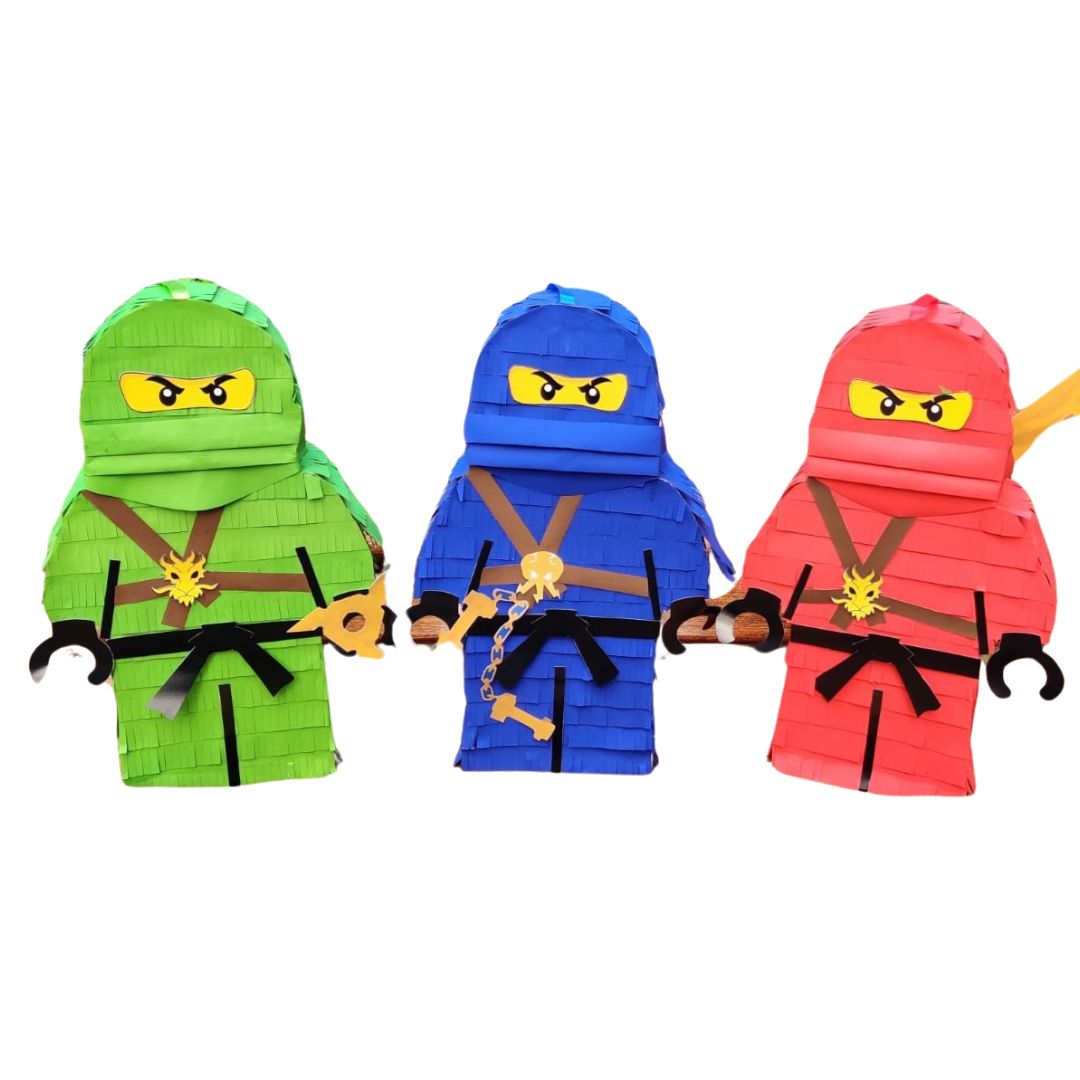 Ninjago theme Pinata HANDCRAFTED PRETTY UR PARTY