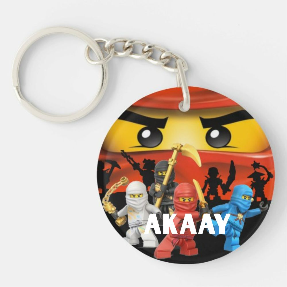 Personalised Ninjago Keychain THEME PARTIES Pretty UR Party