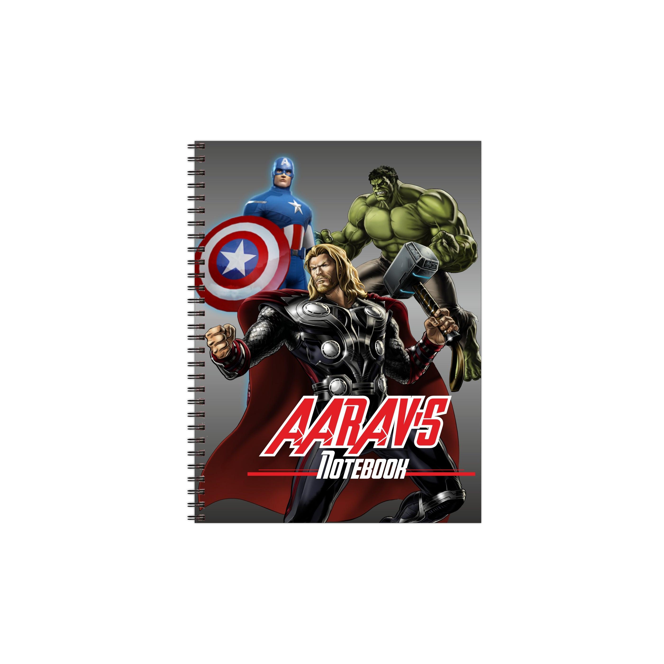 Avengers Note Books - 50 pages PERSONALISED Pretty UR Party