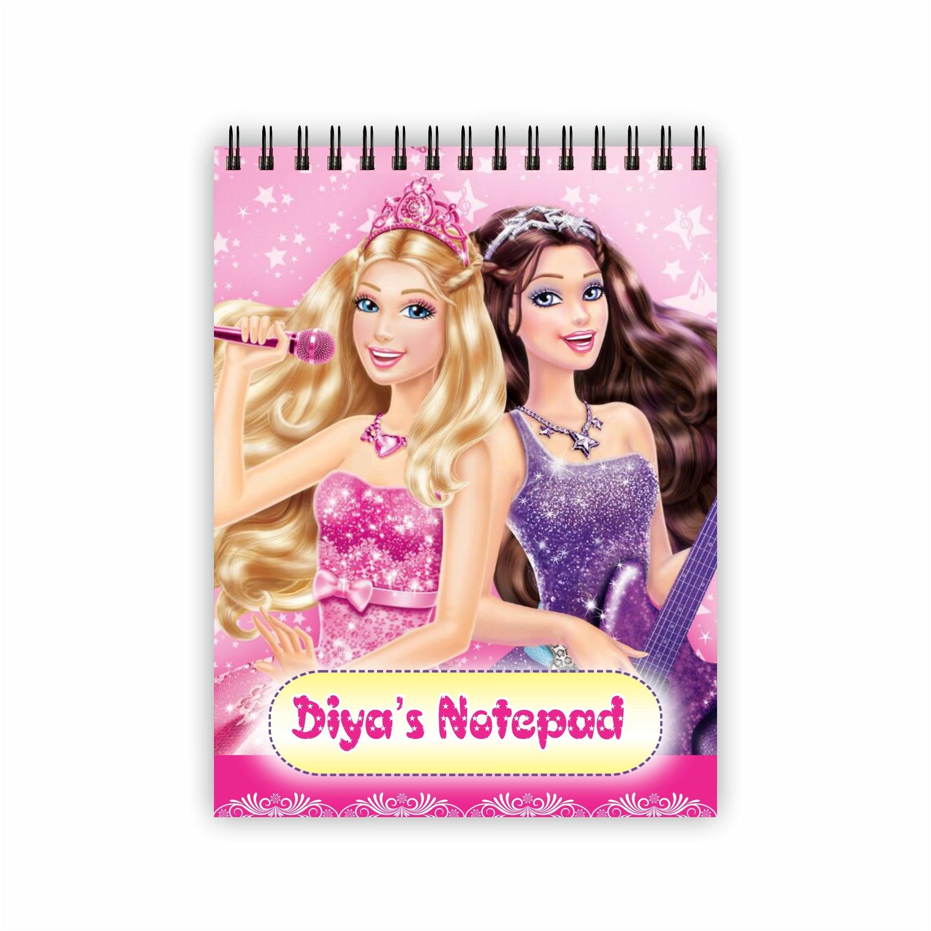Barbie Rockstar Note Pads PERSONALISED Pretty UR Party