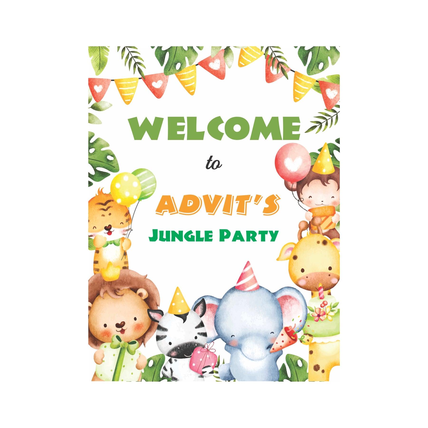 Party Animals Welcome Board THEME PARTIES Pretty UR Party