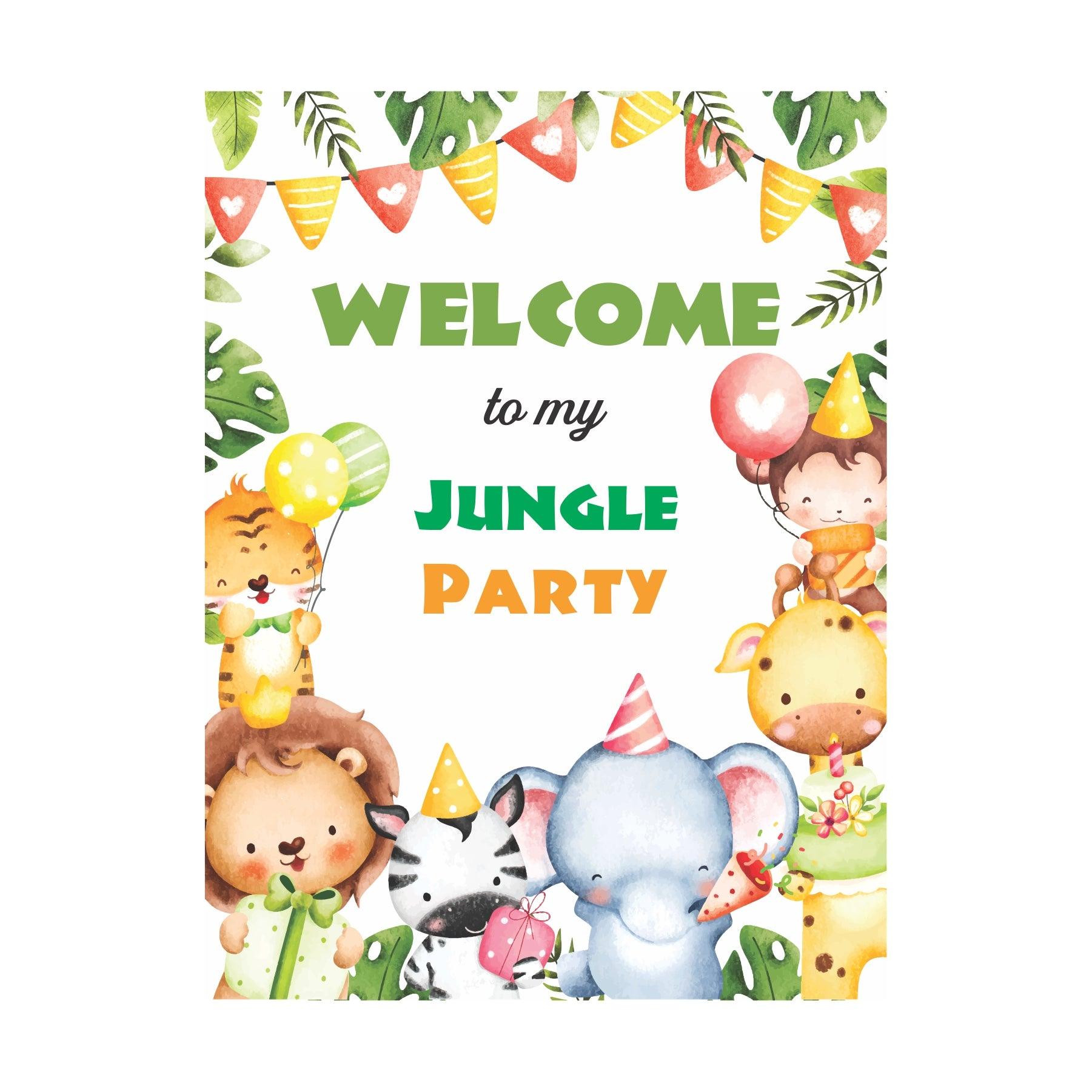 Party Animals Welcome Board THEME PARTIES Pretty UR Party