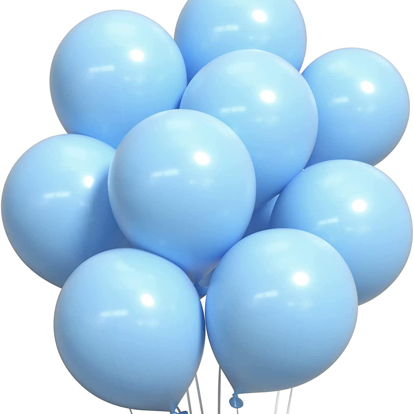 Pastel Blue Latex Balloon - Pack of 25 THEME PARTIES Pretty UR Party