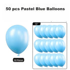 Pastel Blue Latex Balloon - Pack of 25 THEME PARTIES Pretty UR Party