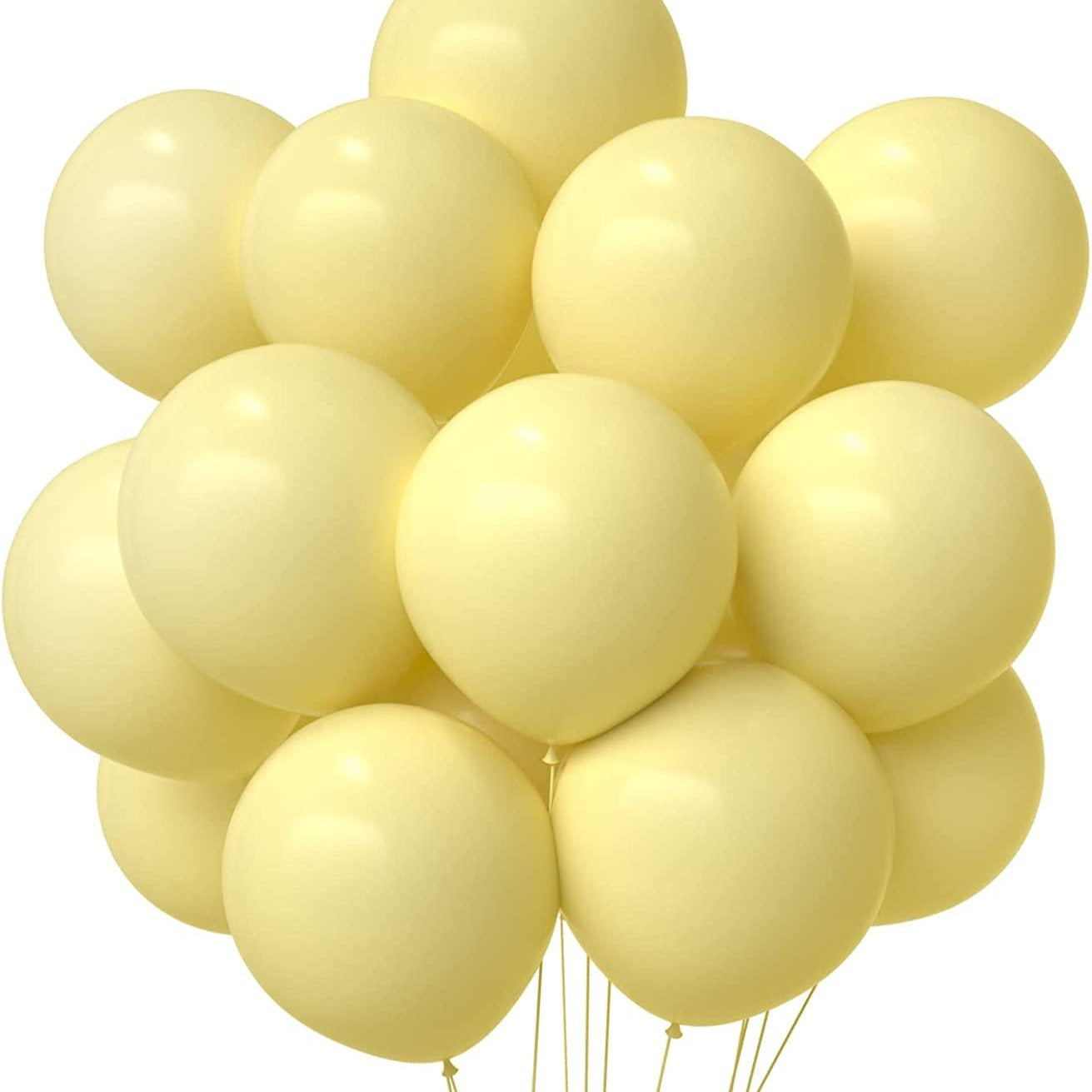 Pastel Yellow Latex Balloon - Pack of 25 THEME PARTIES Pretty UR Party
