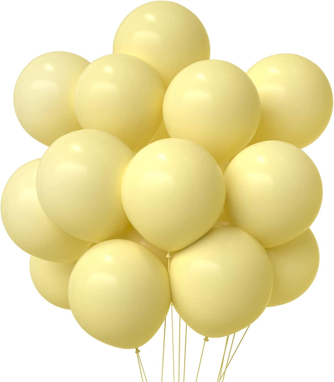 Pastel Yellow Latex Balloon - Pack of 25 THEME PARTIES Pretty UR Party