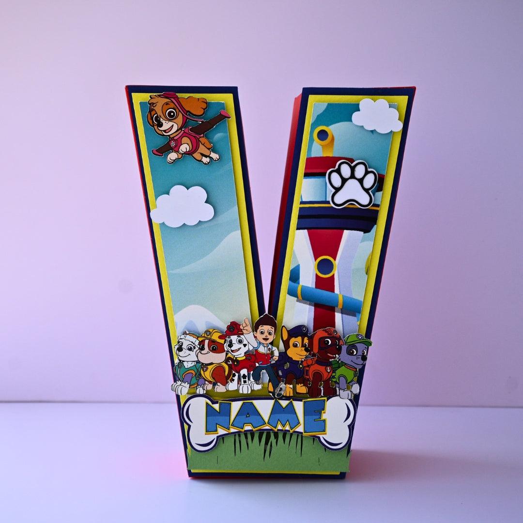 Paw Patrol 3D Letter / Number HANDCRAFTED PRETTY UR PARTY