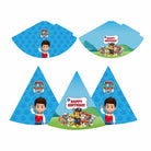 Paw Patrol Blue Theme Hats - Pack of 10 THEME PARTIES Pretty UR Party