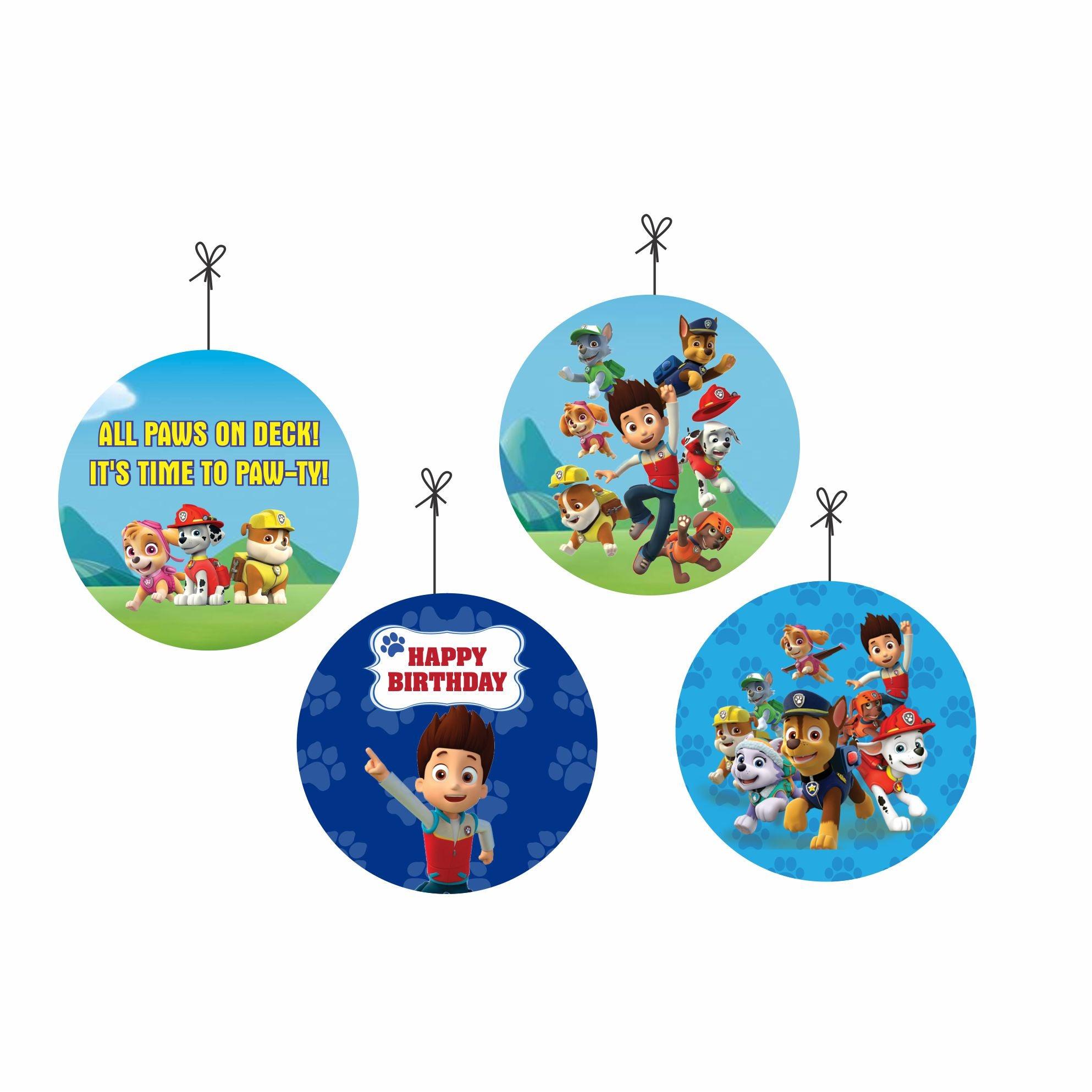 Paw Patrol Blue Theme Danglers THEME PARTIES Pretty UR Party
