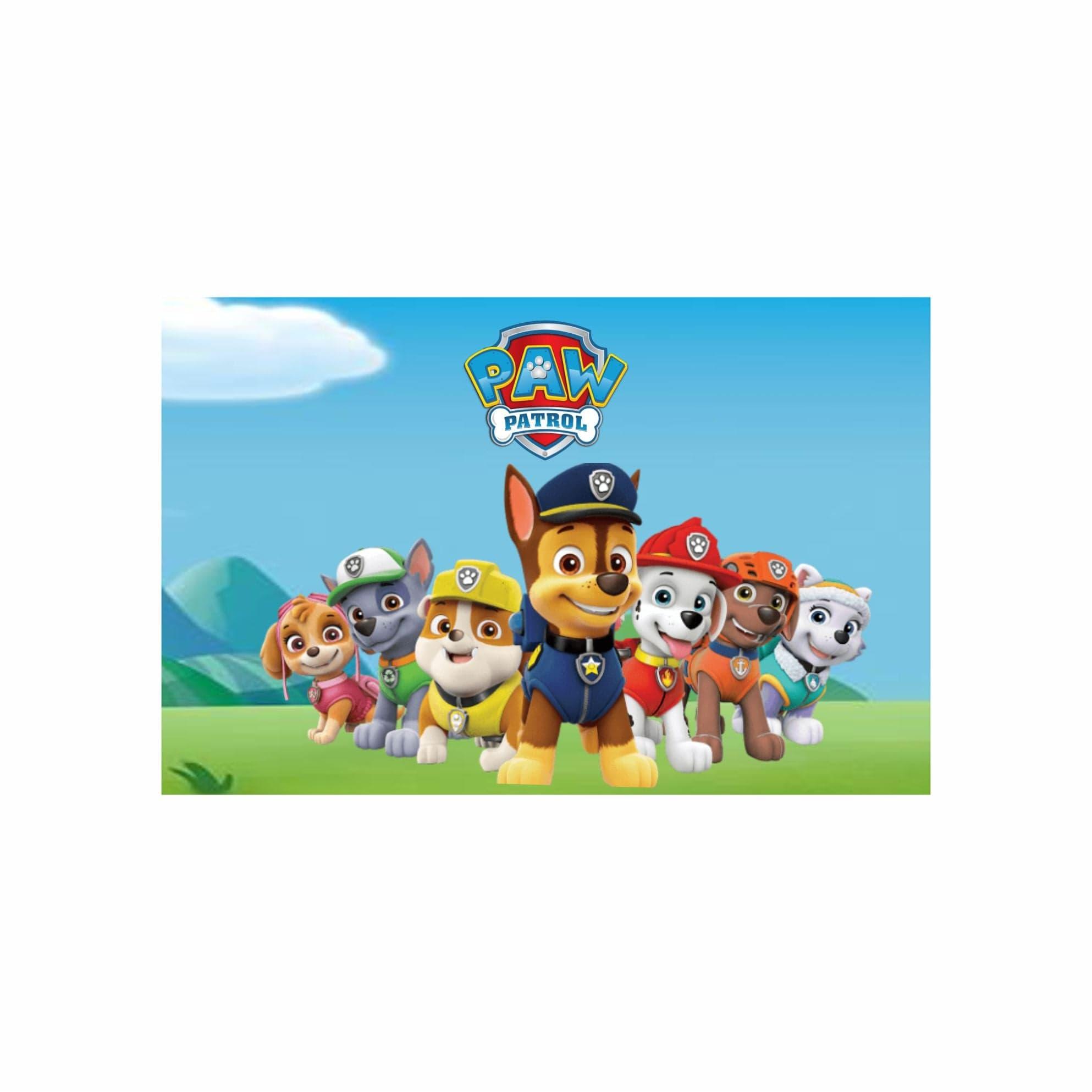 Paw Patrol Blue Theme Table Mats THEME PARTIES Pretty UR Party
