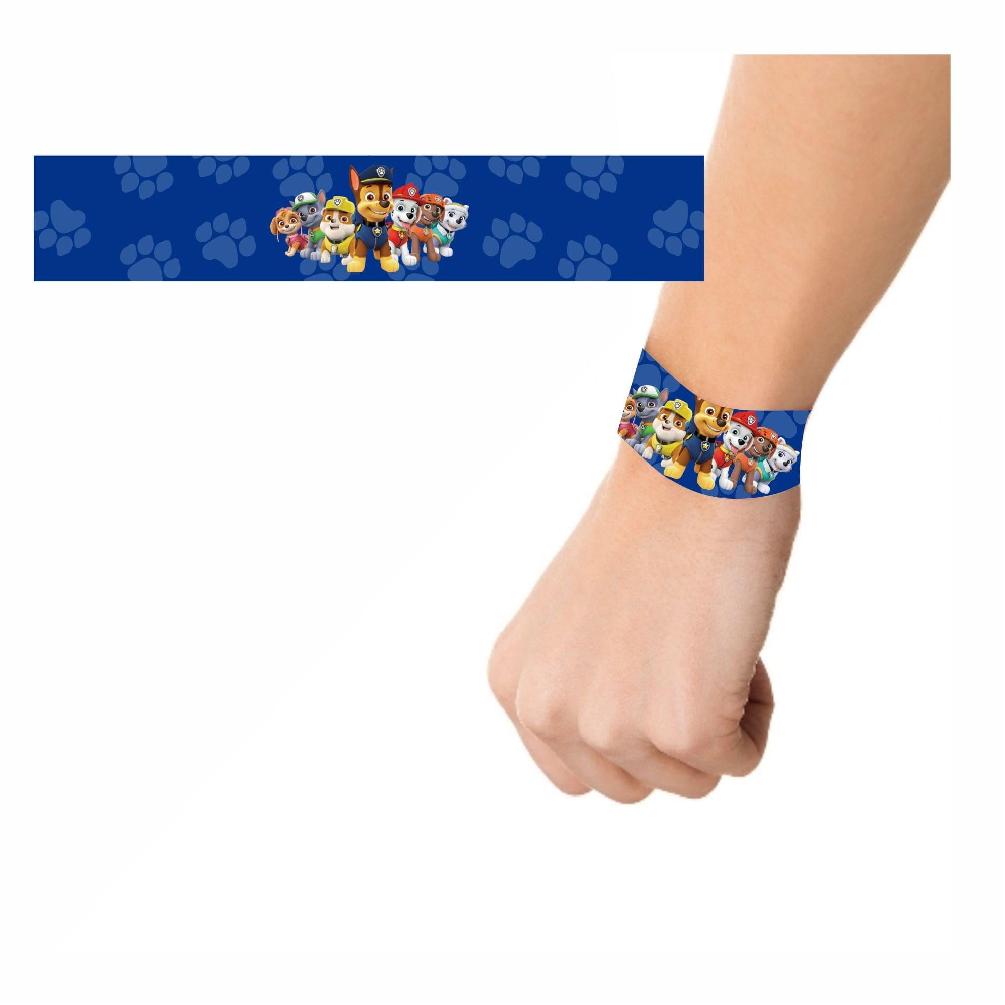 Paw Patrol Blue Theme Wrist Bands - Pack of 10 THEME PARTIES Pretty UR Party