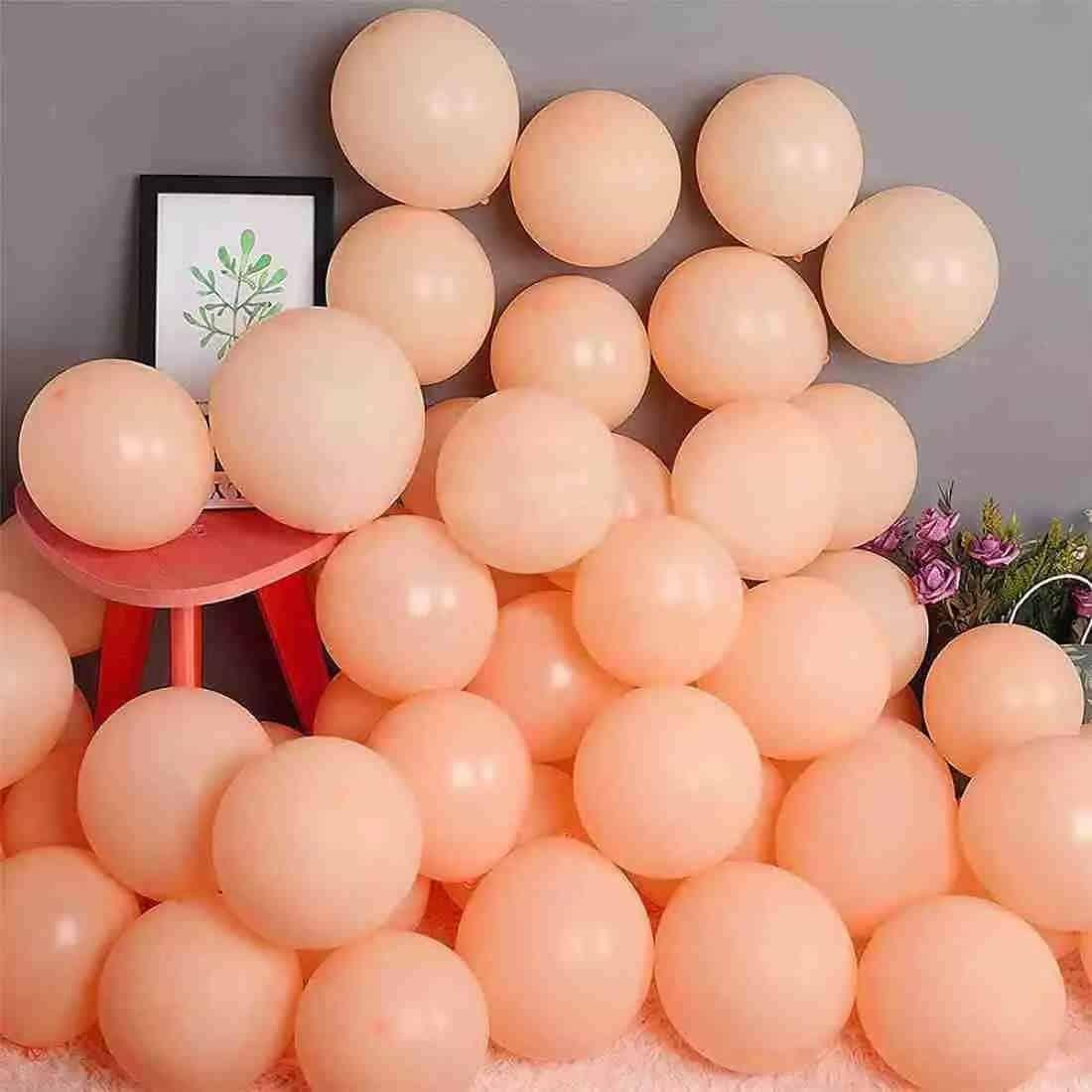 Pastel Peach Latex Balloon - Pack of 25 THEME PARTIES Pretty UR Party