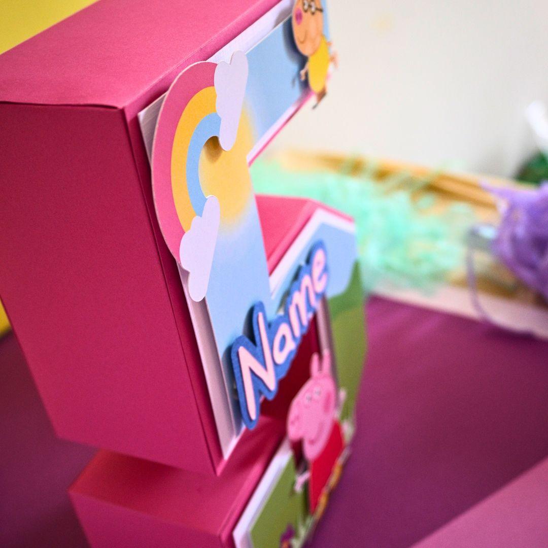 Peppa Pig 3D Letter / Number HANDCRAFTED PRETTY UR PARTY
