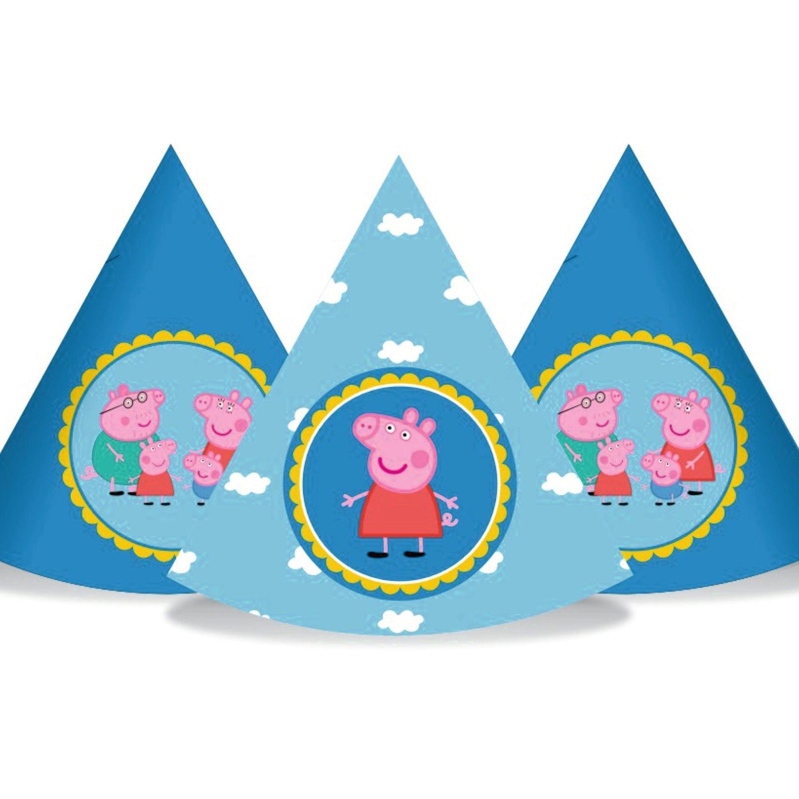 Peppa pig Inspired Caps - Pack of 10 THEME PARTIES Pretty UR Party