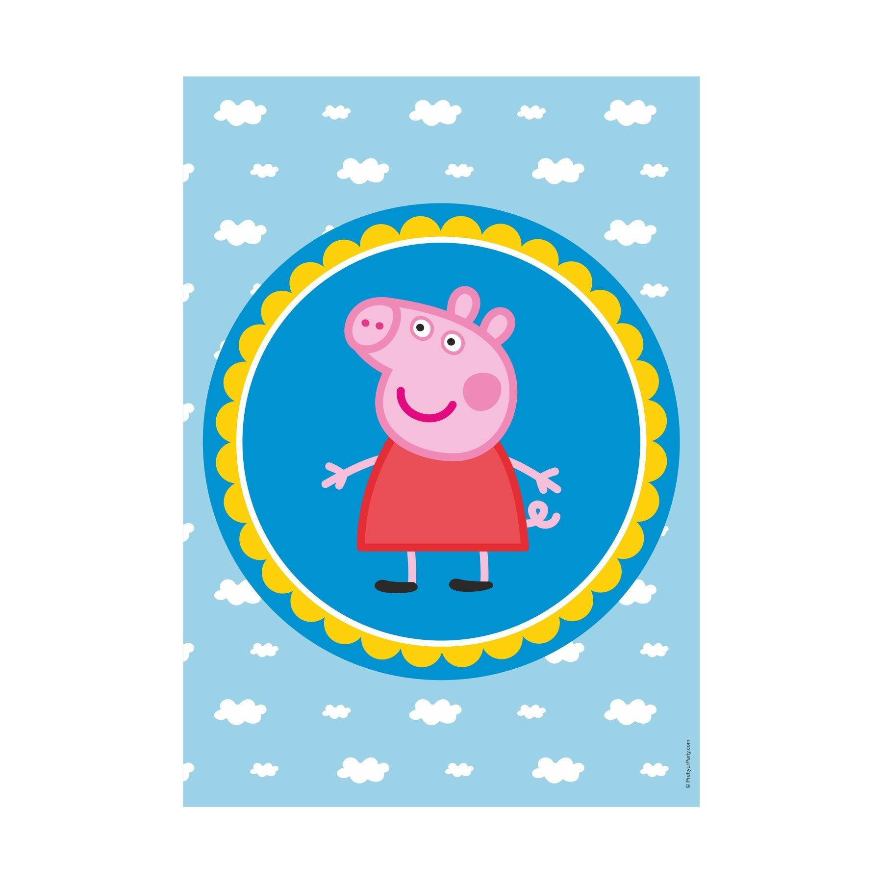 Peppa pig Inspired Centerpieces - Pack of 2 THEME PARTIES Pretty UR Party
