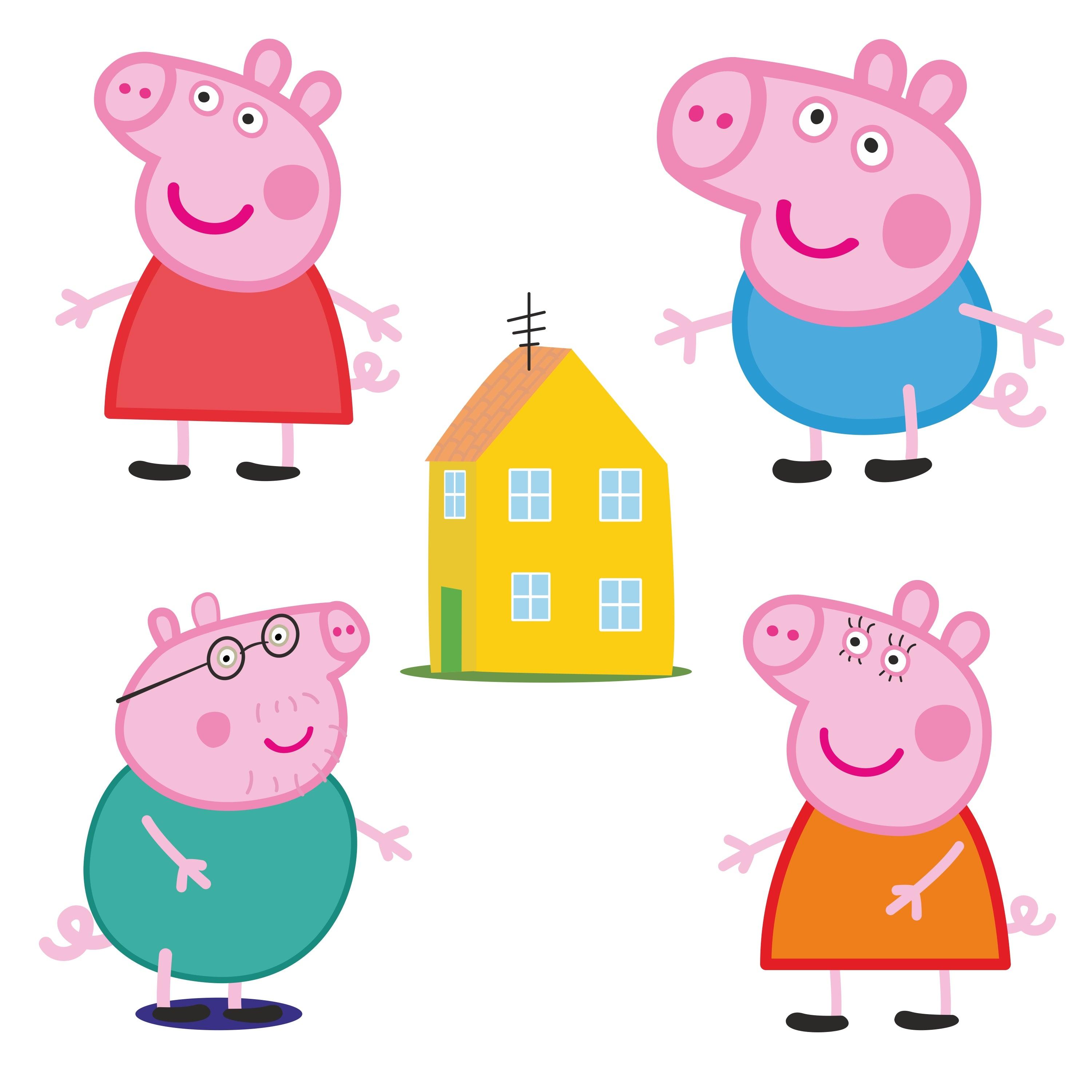 Peppa Pig Theme Cutouts THEME PARTIES Pretty UR Party