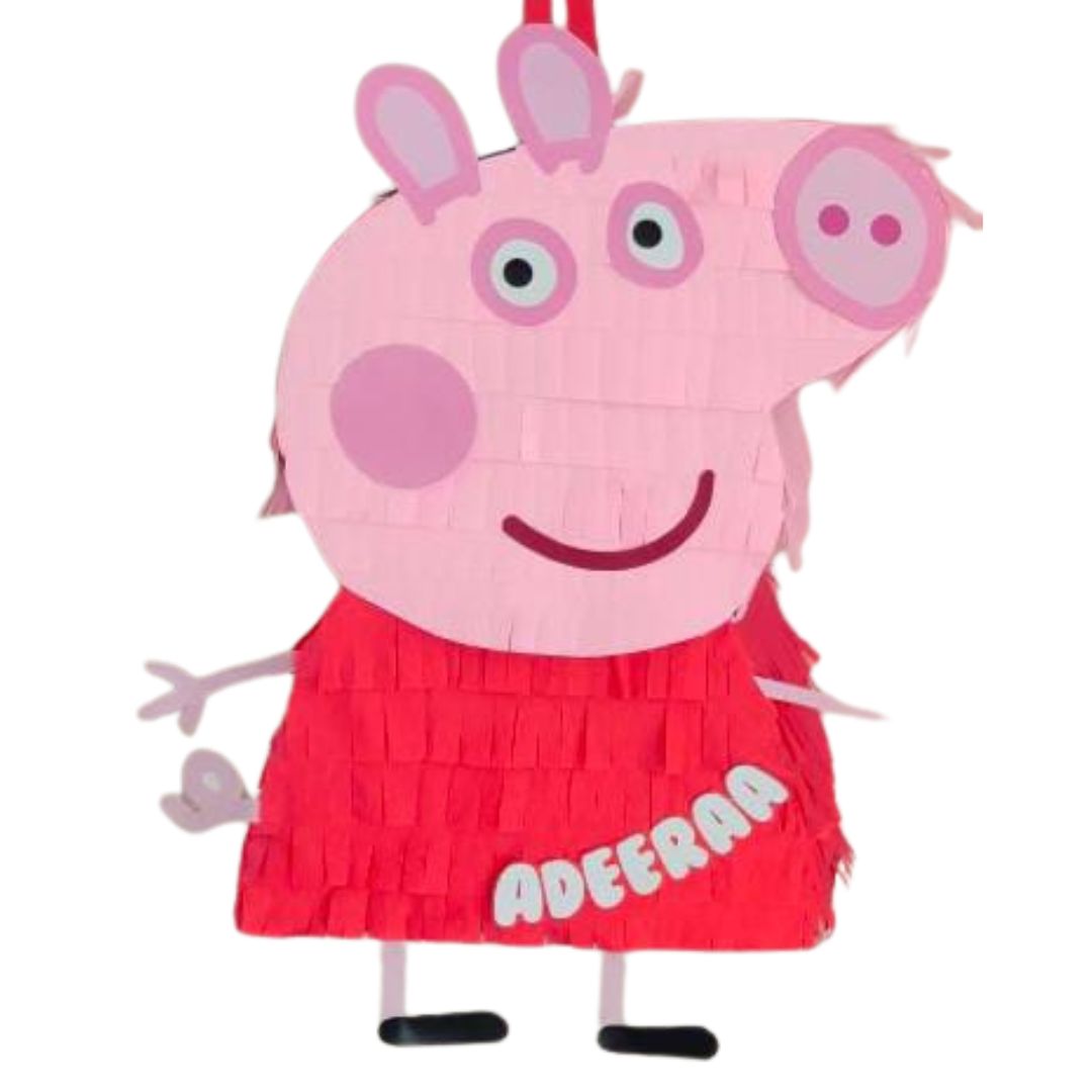 Handcrafted Peppa Pig Pinata HANDCRAFTED PRETTY UR PARTY