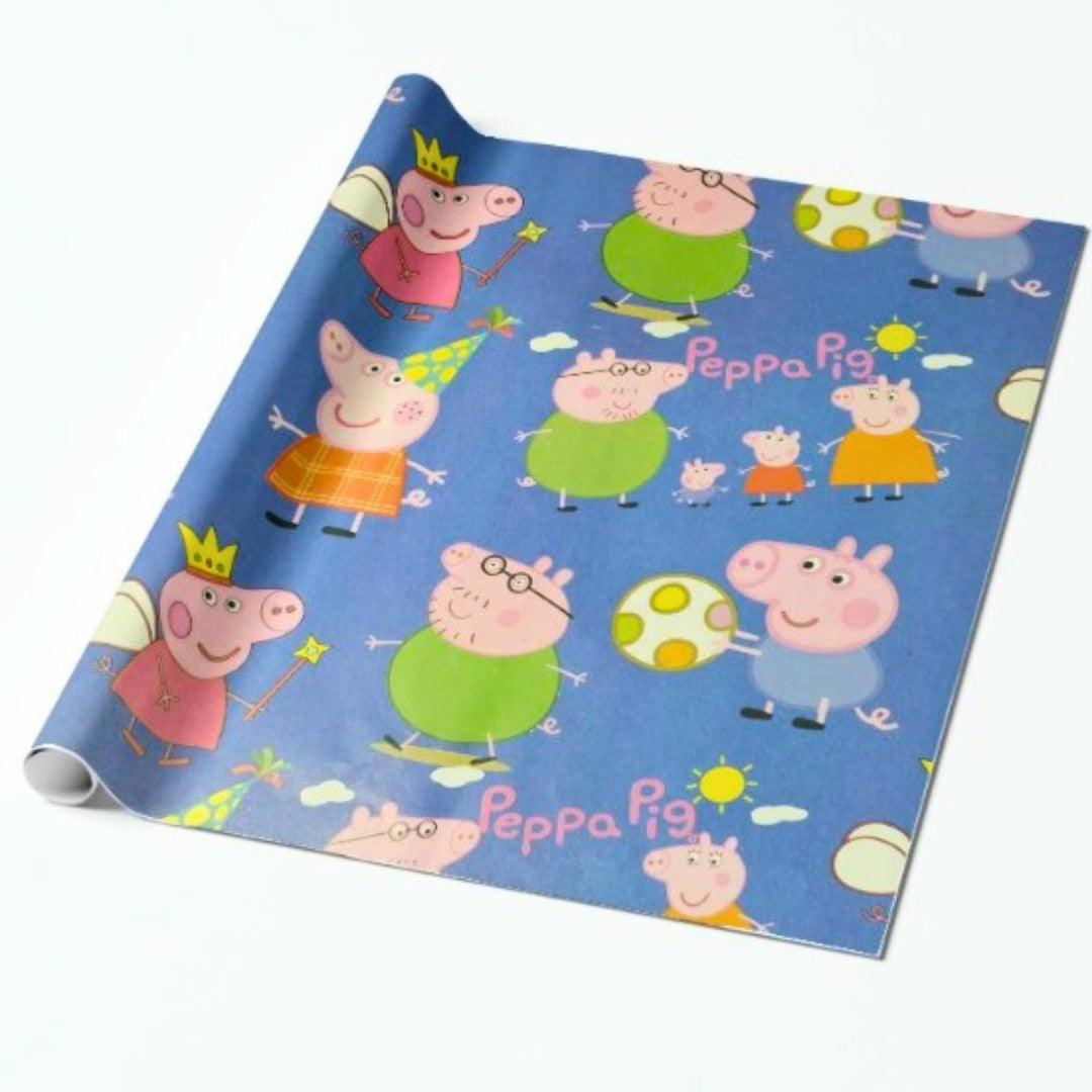 Peppa Pig Wrapping paper (pack of 5) RETURN GIFTS Pretty UR Party