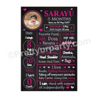 Pink Heart Chalkboard Poster PERSONALISED Pretty UR Party