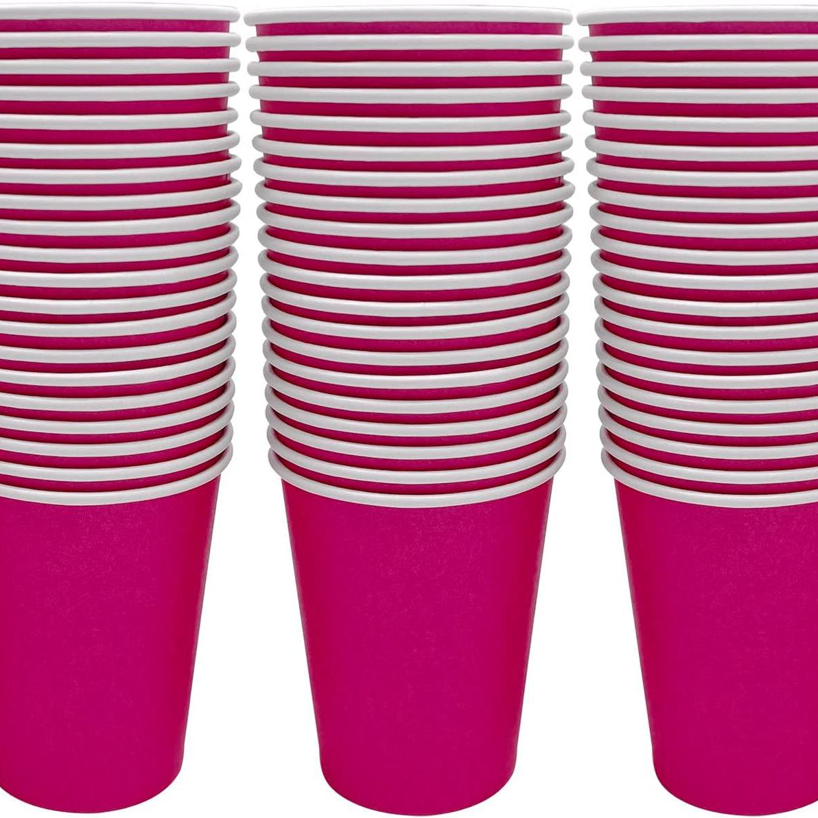 Dark Pink Paper Cups - pack of 10 TABLEWARE Pretty UR Party