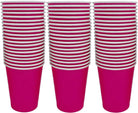 Dark Pink Paper Cups - pack of 10 TABLEWARE Pretty UR Party