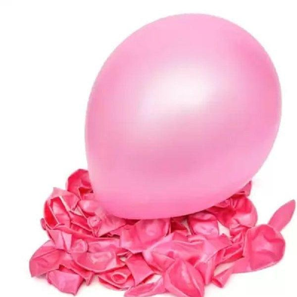 Pink Metallic Latex Balloon - Pack of 50 ALL PARTY SUPPLIES Pretty UR Party