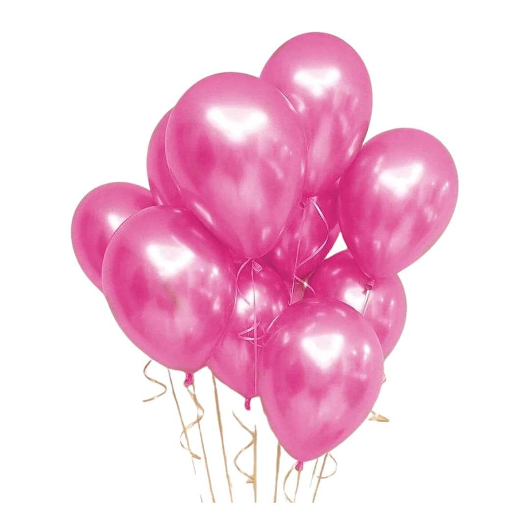 Pink Metallic Latex Balloon - Pack of 50 ALL PARTY SUPPLIES Pretty UR Party