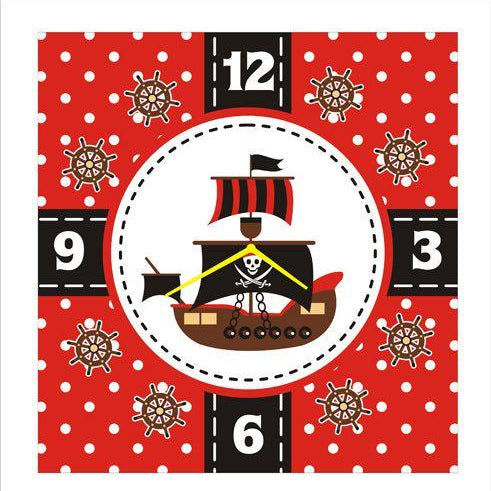 Personalised Pirate Clock THEME PARTIES Pretty UR Party