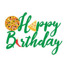 Pizza Party Printed Cake Topper HANDCRAFTED Pretty UR Party