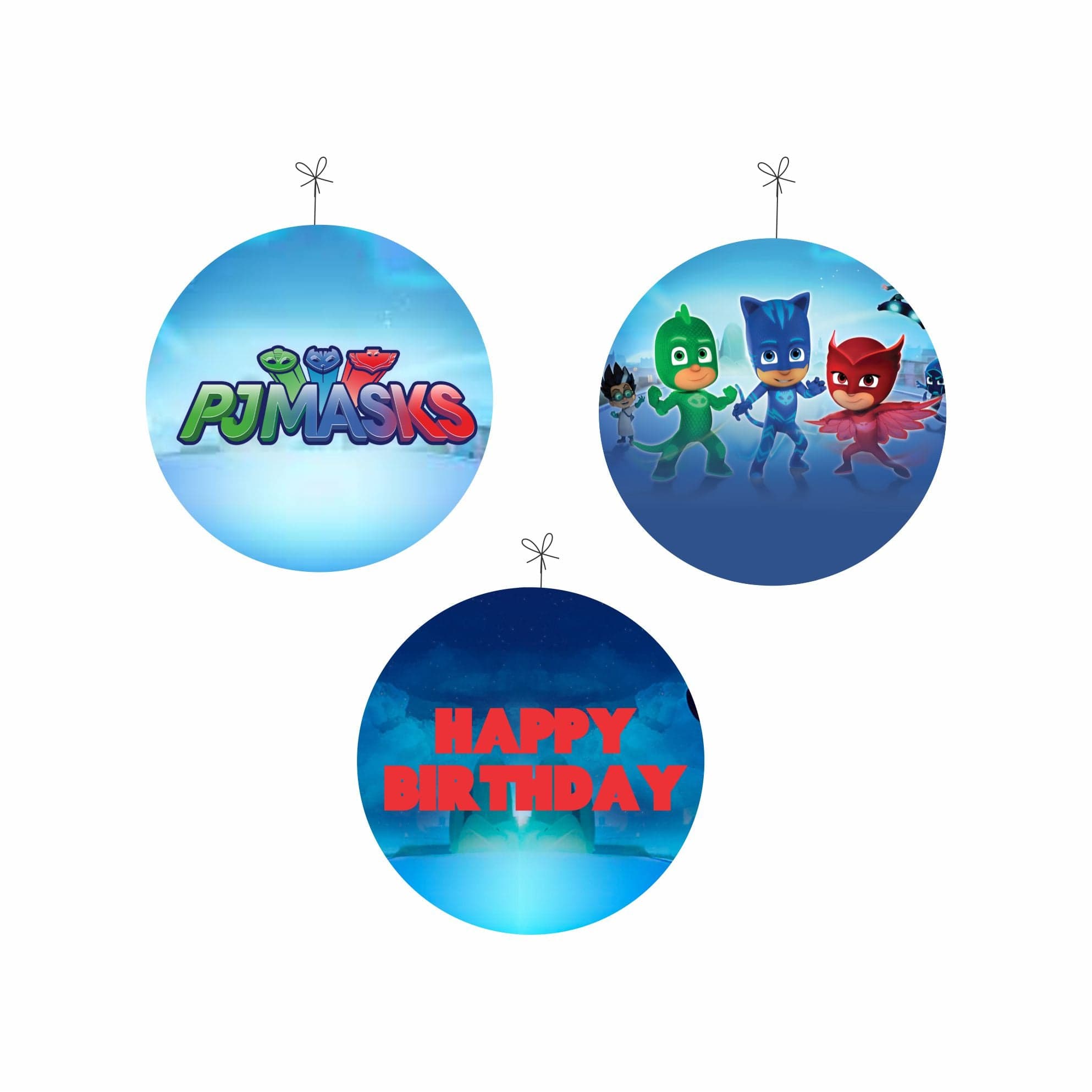 PJ Masks Theme Danglers THEME PARTIES Pretty UR Party