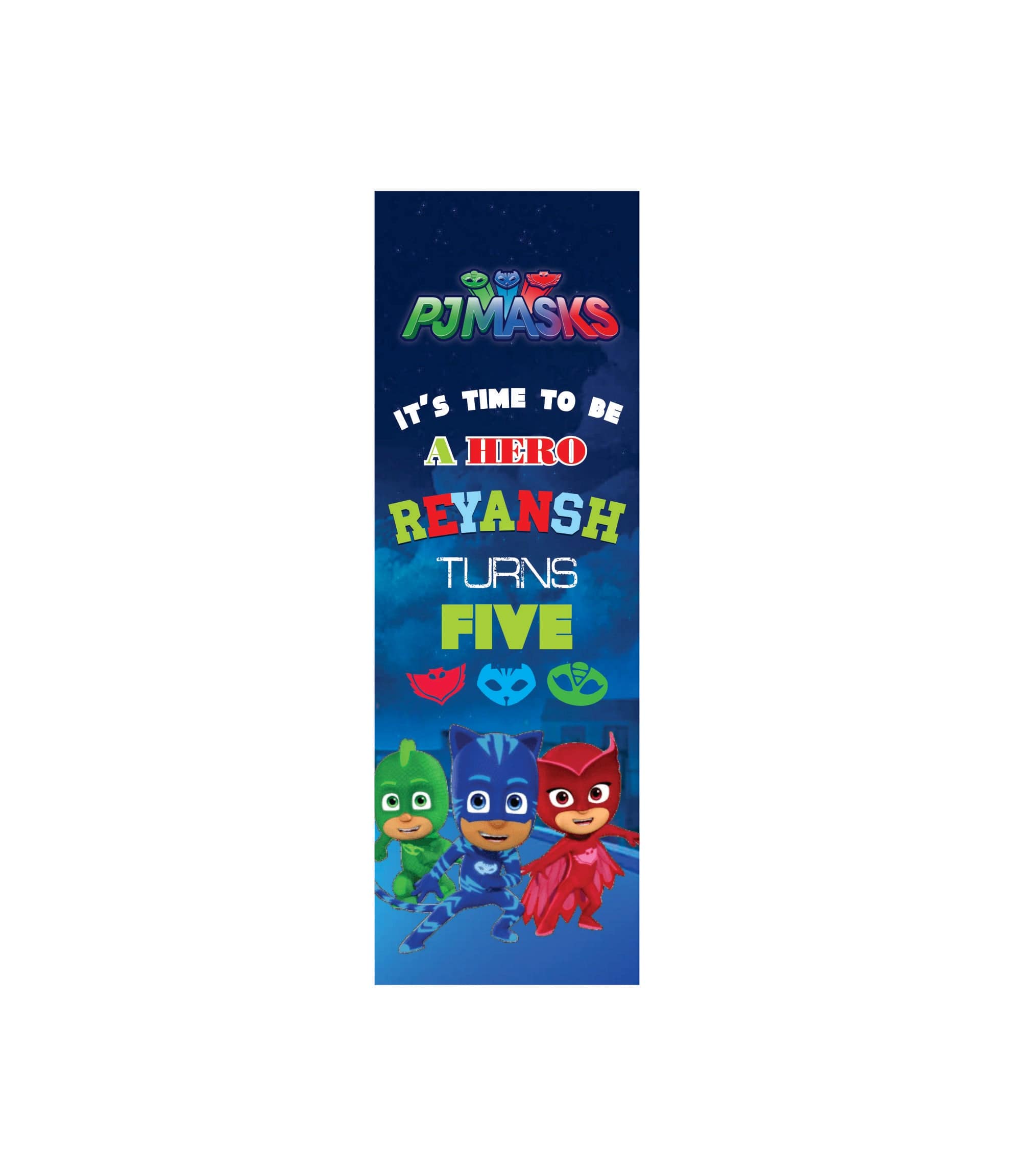 PJ Masks Theme Door Banner THEME PARTIES Pretty UR Party