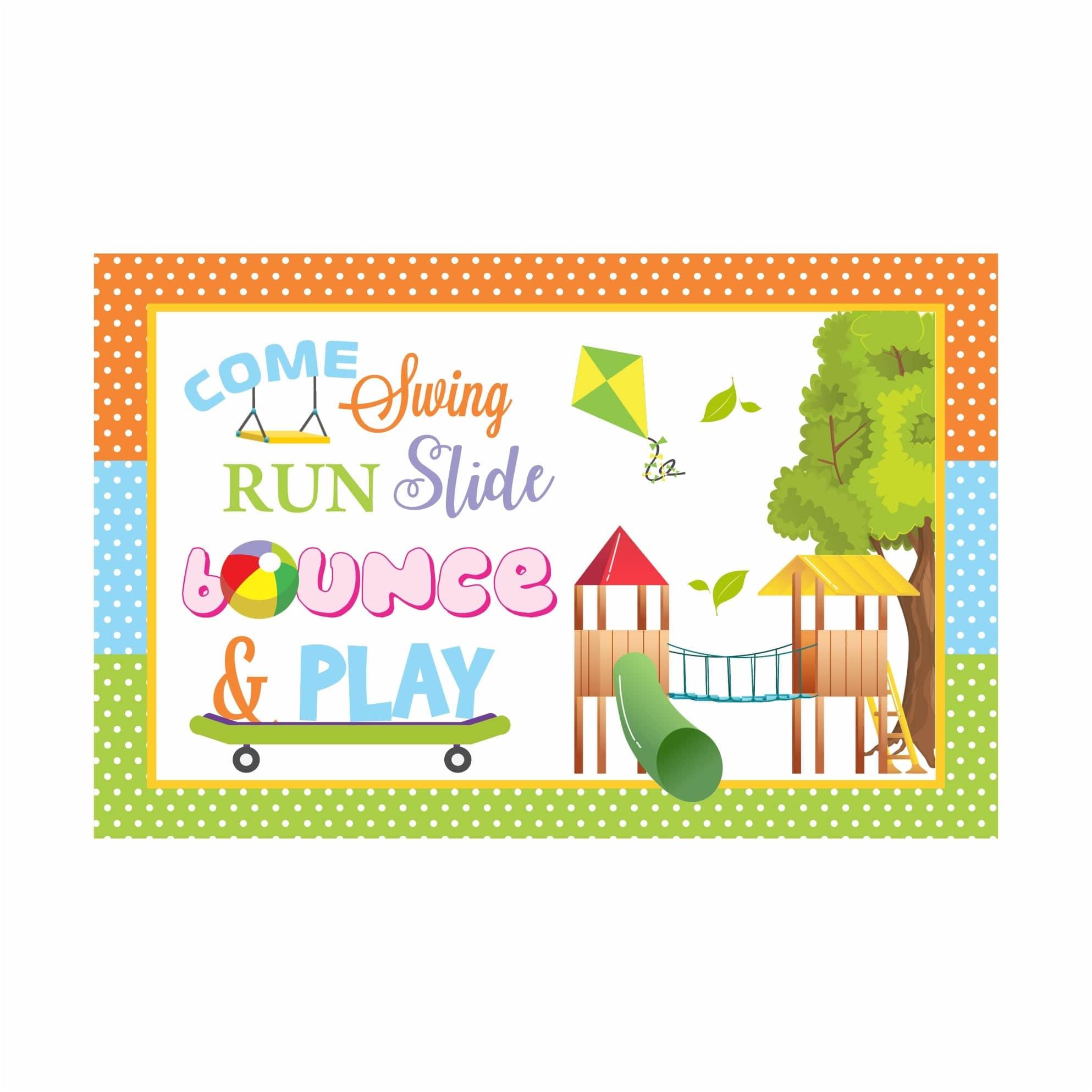 Playground Theme Table Mats THEME PARTIES Pretty UR Party