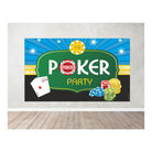 Poker Party Theme Backdrop PERSONALISED Pretty UR Party