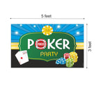 Poker Party Theme Backdrop PERSONALISED Pretty UR Party