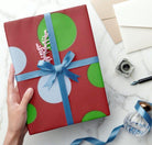 Red with Green and White Polka Dots  Wrapping Paper (Pack of 5) ACCESSORIES Pretty UR Party