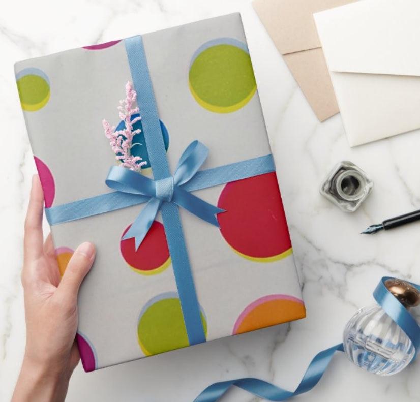 Multicolour Polka Dots Wrapping Paper (Pack of 5) ACCESSORIES Pretty UR Party